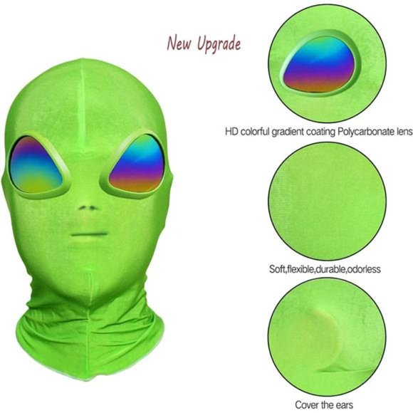 Alien Mask Halloween Mask Cosplay ET Costume Halloween Party - Picture 3 of 6